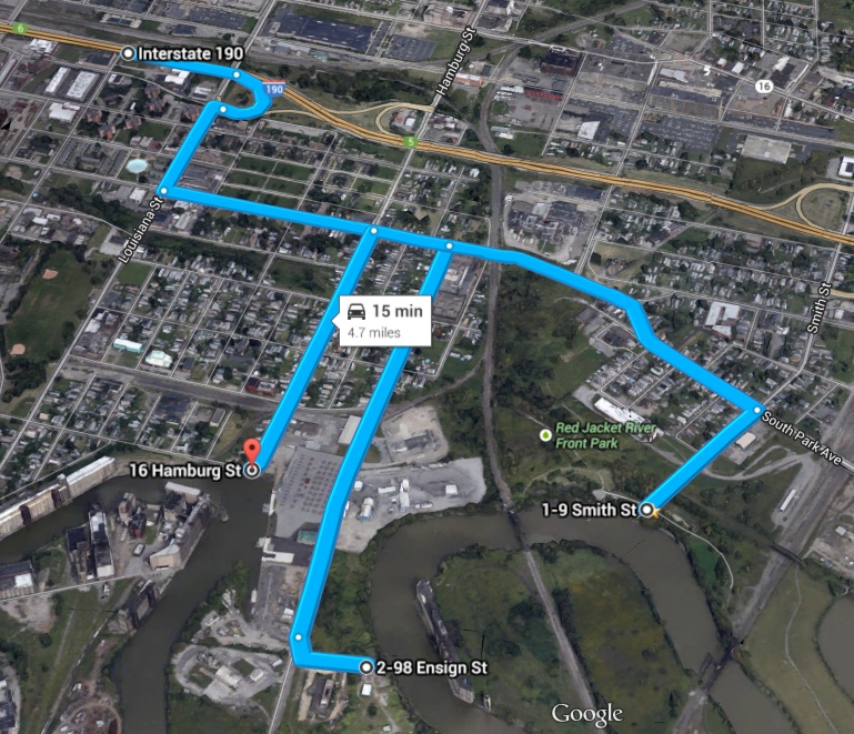 Map of Where I shot photos from